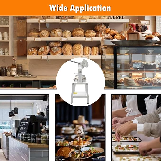 INTSUPERMAI Dough Divider and Rounder Machine - 18pcs Manual Dough Spacer Machine, 2.12oz-11.29oz for Bakery