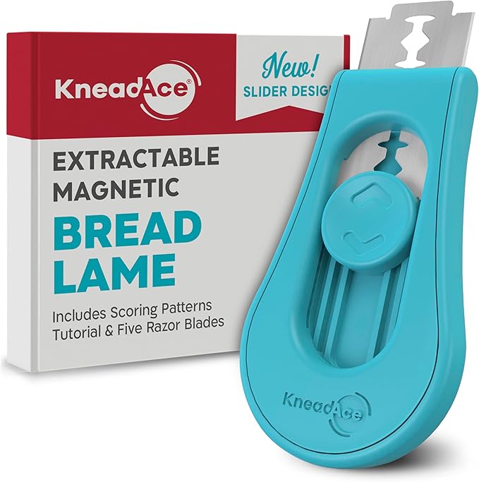 KNEADACE Bread Lame & Sourdough Starter 34oz Pro Jar Double Pack