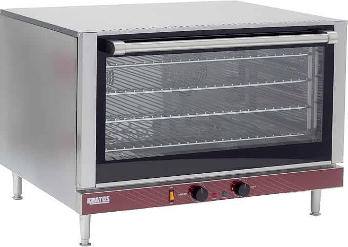 Kratos Commercial Oven, Full Size Countertop Electric Convection Oven, Stainless Steel, 208/240V (29M-060)