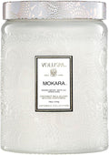 Voluspa Mokara, Large Candle Jar, 18 oz, 100 Hour Burn Time, Coconut Wax for Clean Burning, Handcrafted in the USA