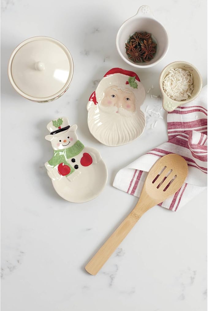 Lenox 882206 Holiday Snowman Spoon Rest, Christmas Hosting