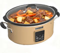 HOMECOOKIN Slow Cooker, Extra Large 10 Quart Digital Programmable Slow Cookers with Timer, Dishwasher Safe Glass Lid & Crock, Kitchen Appliance for Families and Gatherings, Brown