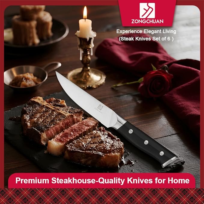 Knife Set,15-Piece Kitchen Knife Set with Block and Sharpener,50Cr15Mov High Carbon Stainless Steel,Razor Sharp Professional Knives,Ultra-Smooth knife,Ergonomic Black Anti-slip Handles,Dishwasher Safe