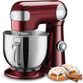 Cuisinart Stand Mixer, 12 Speed, 5.5 Quart Stainless Steel Bowl, Chef’s Whisk, Mixing Paddle, Dough Hook, Splash Guard w/ Pour Spout, Pinot Noir, SM-50PNNAS