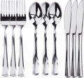 300 Plastic Silverware Set, Silver Plastic Cutlery Set, Disposable Silverware Set | 100 Plastic Forks, 100 Plastic Spoons, 100 Plastic Knives | Heavy Duty Bulk Disposable Flatware Plastic Utensils Set