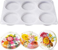 LET'S RESIN Extra Deep Resin Coaster Molds Silicone, 4 Inches Large 6 Cavity Silicone Molds for Resin, Round Epoxy Coaster Molds for Cups Mats, DIY Craft