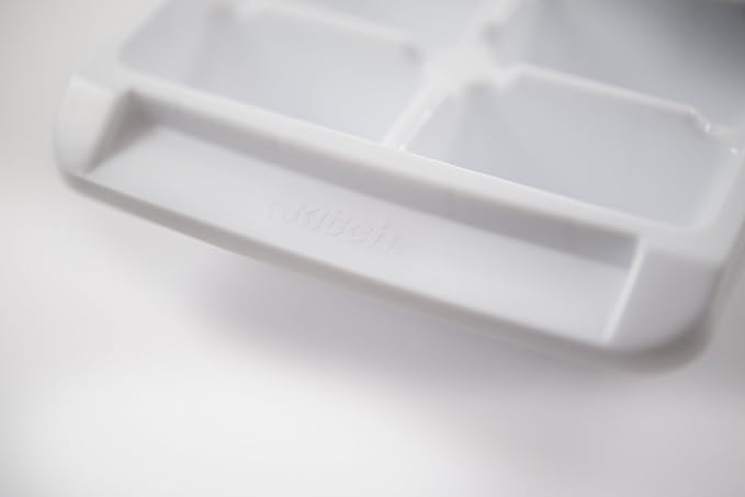 Ice Tray Easy Release White Ice Cube Trays, 16 Cube (Pack of 2) (2867-WHT-2)