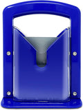 Slyce - Bagel Slicer, Bagel Cutter with Safety Shield and Safe Grip, Bagel Holder for Cutting Large and Small Bagels, Stainless Steel Blade (Blue)