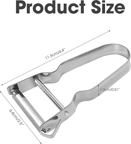 3pcs Genuine Inox Handle Straight Blade Peeler for Kitchen - Star Potato & Fruit Vegetable Metal Blade Rex Speed Bar