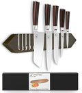 imarku Magnetic Knife Holder for Wall - 16 Inch Acacia Wood Magnetic Knife Strip with Powerful Magnet, Knife Magnetic Strip for Kitchen Utensil Organizer with 4 Hooks, Dark Gray