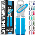 Zulay Kitchen Manual Can Opener with Bottle Opener with Turn Knob