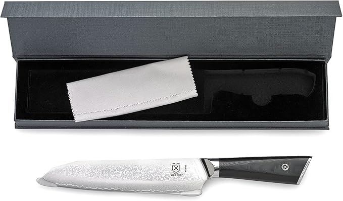 Mercer Culinary M13786 Premium Grade Super Steel, 7-Inch Santoku Knife, G10 Handle