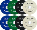 CAP Barbell 2-Inch Olympic Bumper Plate Weight Set with 6 Post Rack | 100-370 lbs | Multiple Options