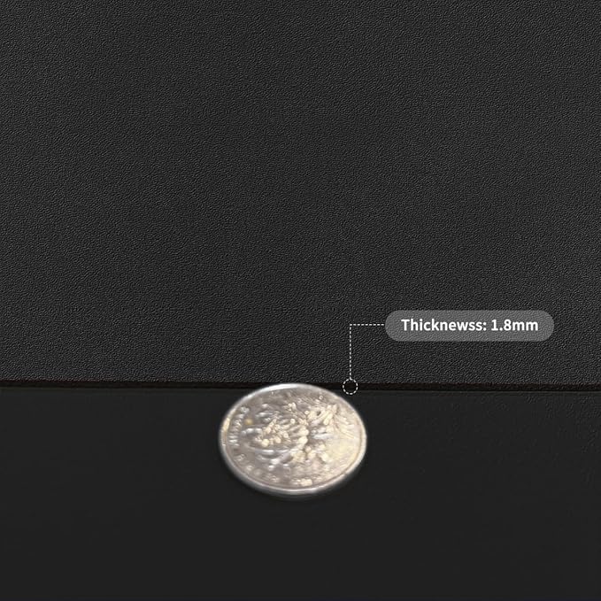 Desk Cover Mat - 38x38 Inch Waterproof Easy to Clean Can Conceal Flaws Protector The Table Top from Scratches Used for Dining (Black+Black 38x38)