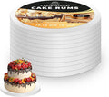 16 Inches White Round Sturdy Cake Board Drums for Displaying Cakes,1/2" Thick Decorating Supplies White 5-Pack Sturdy Corrugated Cardboard Base for Multi-Layer Cakes, Base para Pastel (16inch/5pcs)