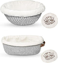 Sourdough Bread Baking Supplies - 9" Round & 10" Oval Banneton Bread Proofing Baskets with Washable Liners and Covers for Artisan Homemade Bread