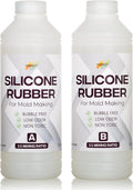 Silicone Rubber Kit 18A for DIY Mold Making (35.2 oz) - Super Elastic, Translucent, Fast Cure, Non-Toxic, 1:1 Ratio Liquid Silicone for Resin and 3D Molds (2.2 Pounds)