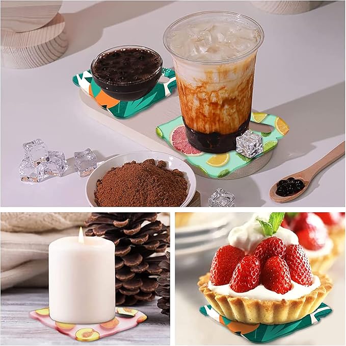 Cup Shape Coaster Resin Mold Silicone Epoxy Casting Mold for Cup Mat Agate Coaster Mold Wine Glass Holder Home Decoration DIY Craft Project