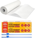 Katbite Heavy Duty Parchment Paper Roll for Baking, 12 in x 524 ft Non-Stick Baking Paper for Cooking, Baking Cookies, Grilling, Air Fryer and Steaming