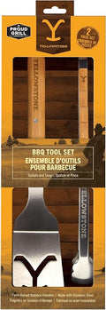 Y Yellowstone BBQ Tool Set - 2 pc Grill Set Includes Spatula and Tongs | Ideal BBQ Grill Accessories Utensils Set | Authentic Yellowstone Merchandise