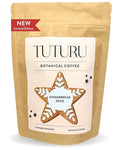 Organic Gingerbread Ground Coffee - Medium Roast, Flavored Coffee - Real Gingerbread Spices - Smooth Low-Acid- Perfect for Drip, Pour Over or Cold Brew - 8 oz, 22 Servings