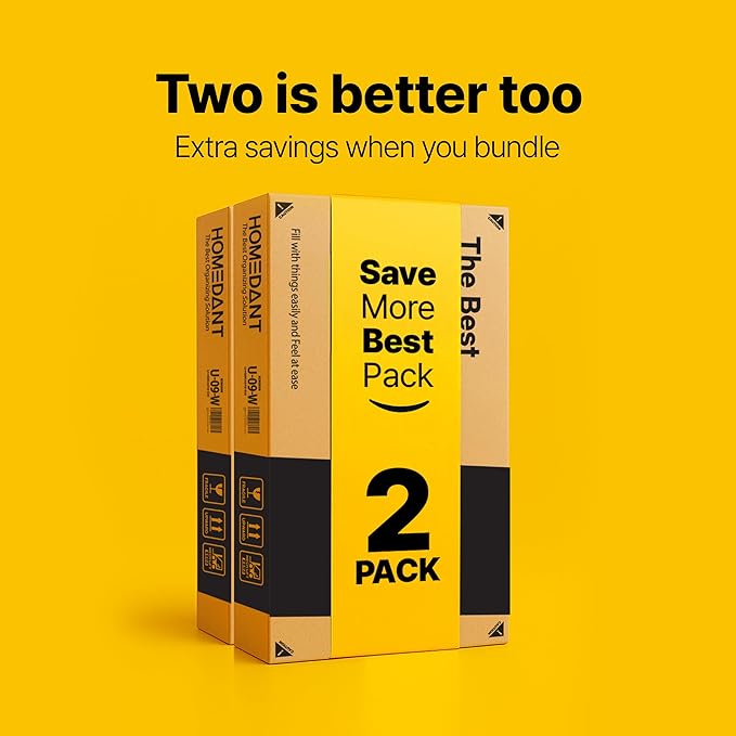 HOMEDANT House Black 5-Tier Laminated Metal Shelving Unit Adjustable Storage Utility Rack Heavy Duty Shelves Organization Shelf Kitchen Garage Pantry Closet 2Pack