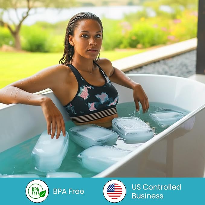 Extra Large Ice Block Mold – 13 lbs Silicone Ice Brick Maker for Ice Bath & Cold Plunge – Giant Cube for Recovery, Muscle Relief & Coolers, Dishwasher Safe (Single Mold)