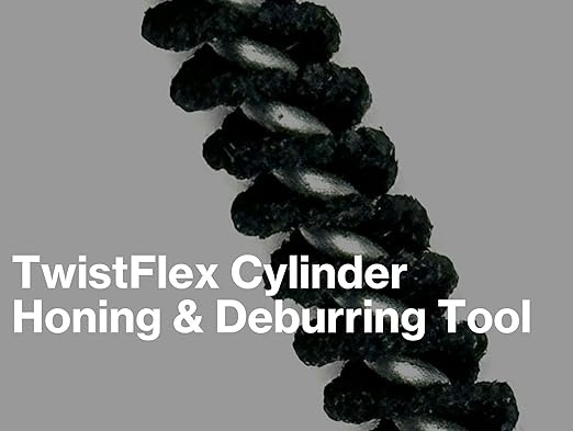 TwistFlex 15/16" 240SC Cylinder Hone, 0.9375” (23.8mm) Flexible Cylinder Honing & Deburring Tool for Hole Diameters 0.875"- 0.938“, 240 Grit Silicon Carbide, Pack of 1