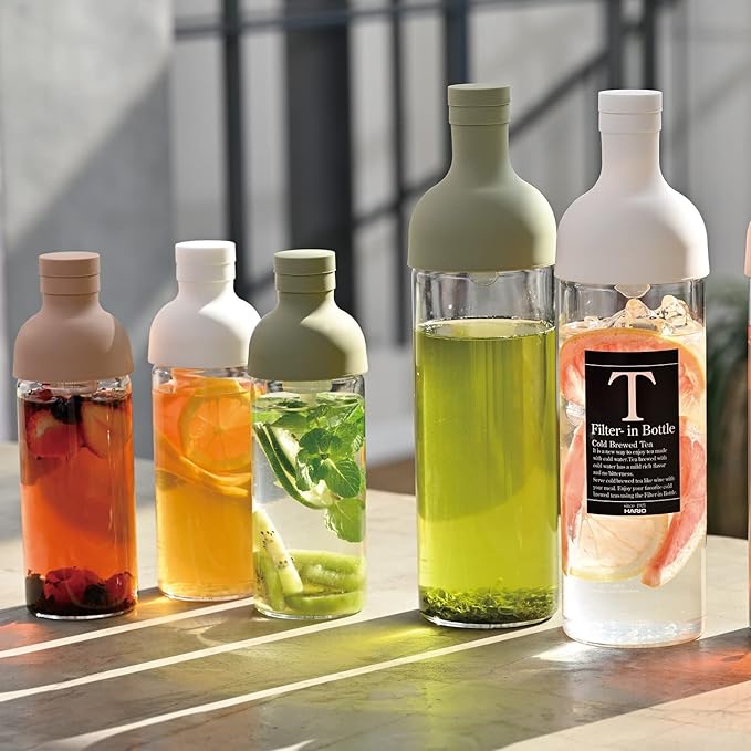 Hario Cold Brew Tea Wine Bottle, 300ml, White
