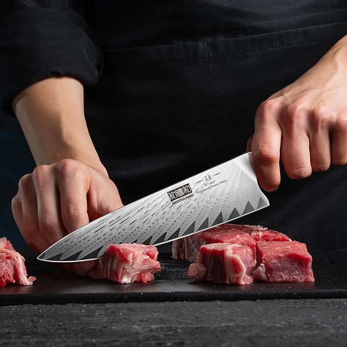 HOSHANHO 8 Inch Damascus Chef Knife, Professional Japanese Damascus Super Steel Kitchen Knife, Ultra Sharp Cooking Knife with Ergonomic G10 Handle