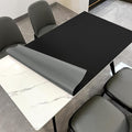 Leather Table Cover,1.8mm Thick,48x72 Inch Table Protector,Table Protector for Dining Room Table,Dining Table Cover,Table Cover Protector,Table Pads for Dining Room Table(Black+Gray,48x72)