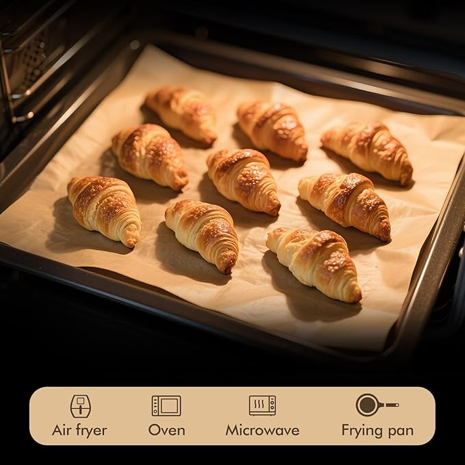 200 Pcs 9x13 Inches Unbleached Parchment Paper, Precut and Non-Stick Parchment Paper Sheets for Baking, Oven, Pan Cooking