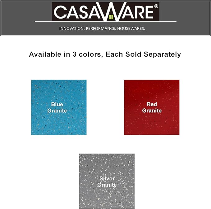 casaWare Toaster Oven 12 x 11-Inch Baking Sheet with a 1.5-Inch Handle (Silver Granite)