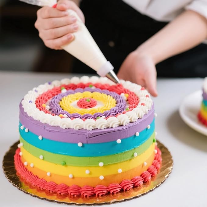 18 Inch Pastry Piping Bags - HOMIOVE 100Pack Disposable Icing Bags Thick Anti-Burst Pastry Icing Frosting Piping Bag Tipless Icing Bags for Decorating Cupcakes Cakes Cookies