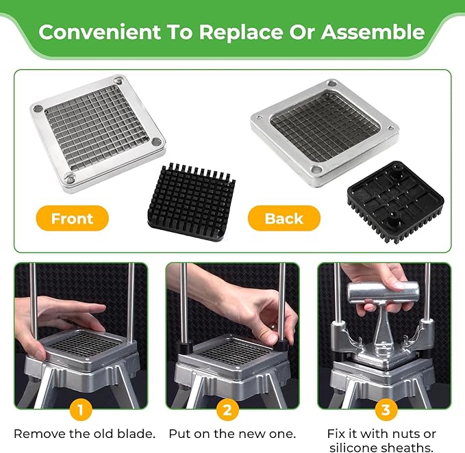 Replacement Chopper 1/4" Blade Commercial Vegetable Chopper Dicer Stainless Steel Blade for Fruit Cutting Machine Tomato French Fries Cutter