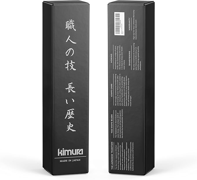 Kimura Chef Knife, [Made in Japan], 8 inch Professional Kitchen Knife, Ultra Sharp High Carbon Molybdenum Stainless Steel Gyuto Knife, Chefs Knife with Ergonomic Handle - Japanese Chef's Knife