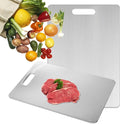 Katuchef Titanium Cutting Board - Upgraded 100% Pure Titanium Cutting Boards for Kitchen Non Toxic, Double-Grade Hygiene Durable Non Moldy Dishwasher Safe Meat Fruit Metal Board (1PC 11 * 15.5 Inch)