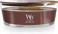 WoodWick Smoked Walnut & Maple Holiday Candle Gifts for Women and Men, 16 oz Ellipse Candle with Crackling Wick