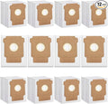 12 Pack Q0520 Vacuum Bags for iRobot Roomba Vacuum 2 Q0520 Essential Robot Vacuum Cleaner,Roomba 105 Combo/Vac,Plus 405 404 505 Combo Max 705 Vac,Max 705 Combo Robot,Disposable Auto-Empty Dust Bin Bag