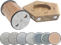 Acacia Rolling Knife Sharpener with 4 Diamond discs and 2 Corundum discs, Rolling Knife Sharpener Kit with 5 Magnetic Angle Offer 12/15/18/20/22°