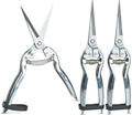 Pruning Shears Set of 3 – SK5 Steel Hand Pruners & Garden Clippers with Non-Slip Handle, Bonsai Shears for Fruit Trees, Flowers & Small Plants