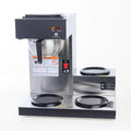 SYBO Commercial Coffee Maker 12 Cup, Pour Over Drip Coffee Maker Brewer with 3 Lower Warmers, Stainless Steel Cafetera