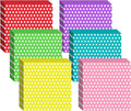 Fulmoon 300 Sheets Waxed Deli Paper Sheets for Food 12 x 12 Inch Polka Dot Dry Wax Paper Greaseproof Food Basket Liners Sandwich Wraps for Wrapping Bread Baking BBQ Picnic Party (Multicolor)