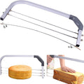 Professional Cake Cutter Slicer Leveler, Commercial 4 Layers Adjustable Stainless Steel Cakes Slice, Large Bread Cutter Toast Cutting Saw, Straight Spatula Baking Level Stratification Birthday Tools
