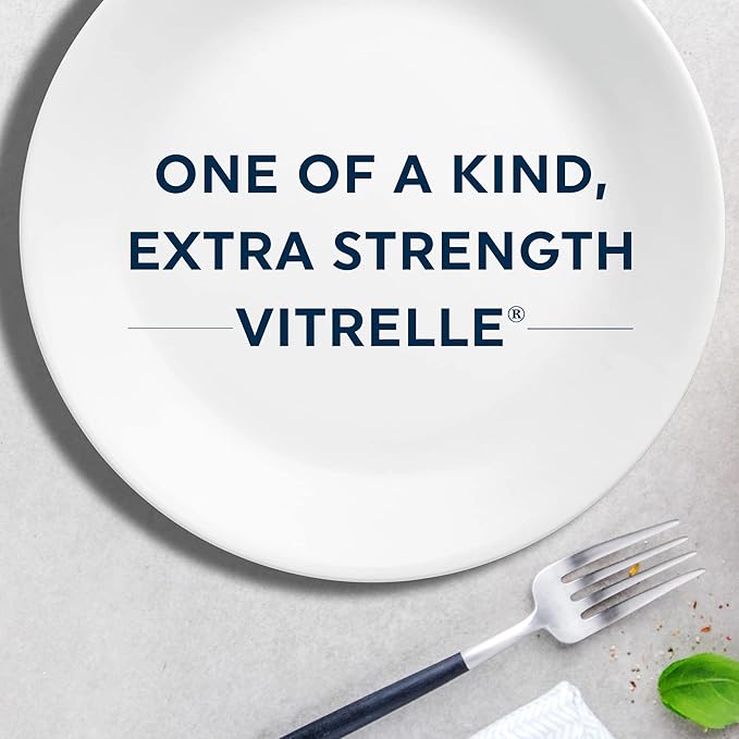 Corelle Vitrelle 6-Piece (22-Oz) Cereal Soup Bowls, Triple Layer Glass and Chip Resistant, Lightweight Square Dinnerware Bowl Set, Simple Lines