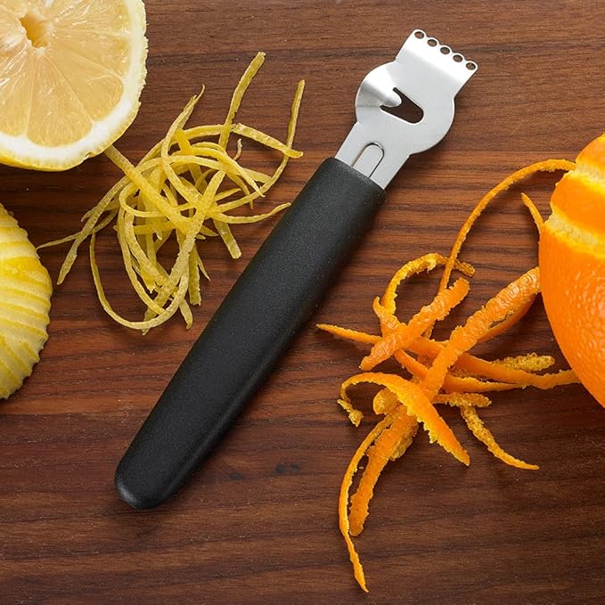 Mercer Culinary Barfly Bar Zester With Walnut Handle