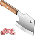 Kitory Meat Cleaver 6“, Heavy Duty Bone Chopper Cleaver Knife, Professional Butcher’s Axes Shape Forged Blade, Bone Breaker, Rosewood Wood Handle - 2025 Gifts