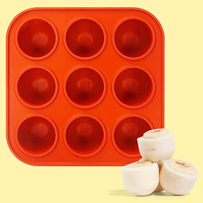 9-Cavity Silicone Frozen Dog Treat Mold for Woof Pupsicle & Power Chewer Pupsicle Small 10-25lbs,Reusable Frozen Dog Treat Tray Mold for Pupsicle Toy