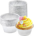 Angel's Peel Lounge Disposable Ramekins - Durable cup cake pans for baking - Aluminum Foil Ramekin for Tart, Appetizer-Utility, Muffin, Souffle, or Creme Brulee – 4 oz – pack of 50