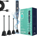 Upgraded Resin Mixer, Handheld Rechargeable Mixer with Minimizing Bubbles,Epoxy Resin Mixer for Resin, Silicone Mixing, Resin Molds, DIY Crafts (Included 4 pcs Paddles) (Blue)